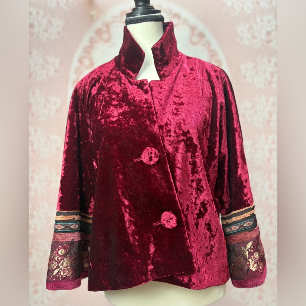 NWT Crimson Velvet Jacket Sz L - Picture 6 of 9